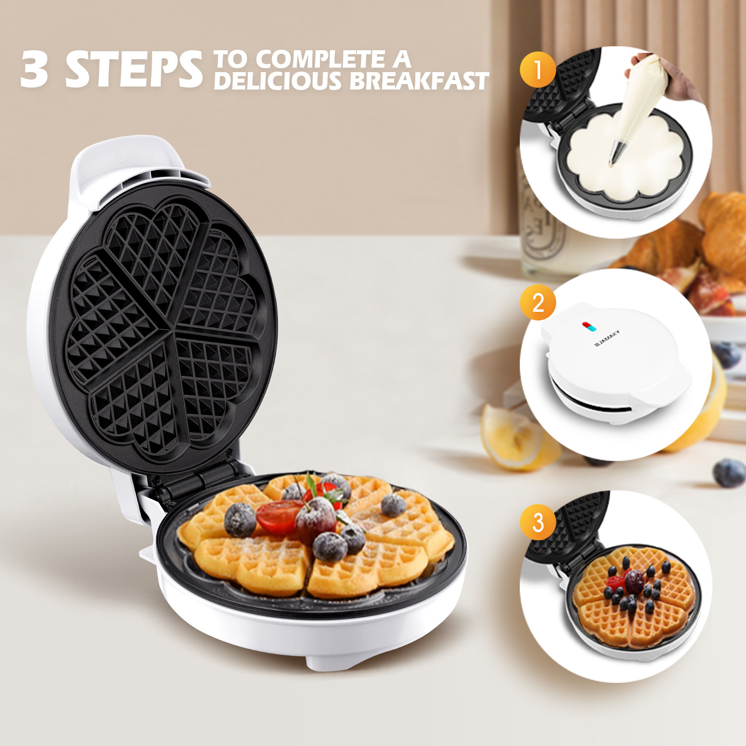 Breakfast Waffle Molds Egg Cak - đánh giá và giá Mini Pancake Griddle
