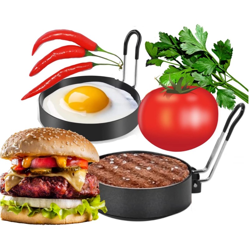 Egg Ring Mold Stainless Steel  - đánh giá và giá Mini Pancake Griddle