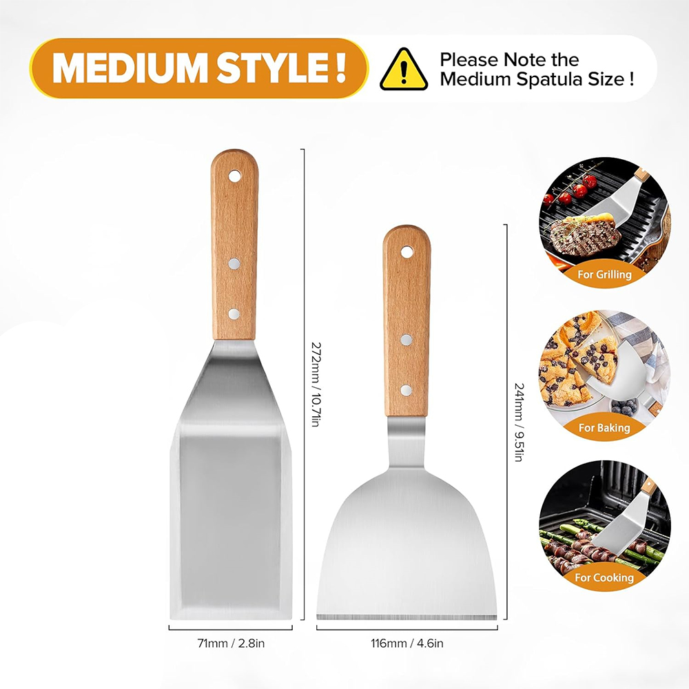 LMETJMA Metal Spatula Turner S - đánh giá và giá Okonomiyaki Spatula
