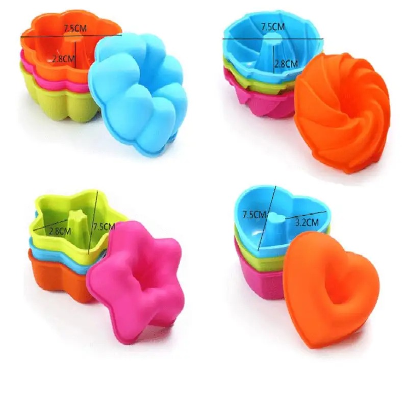 24Pcs of Silicone Muffin Cup C - đánh giá và giá Donut Mold Silicone