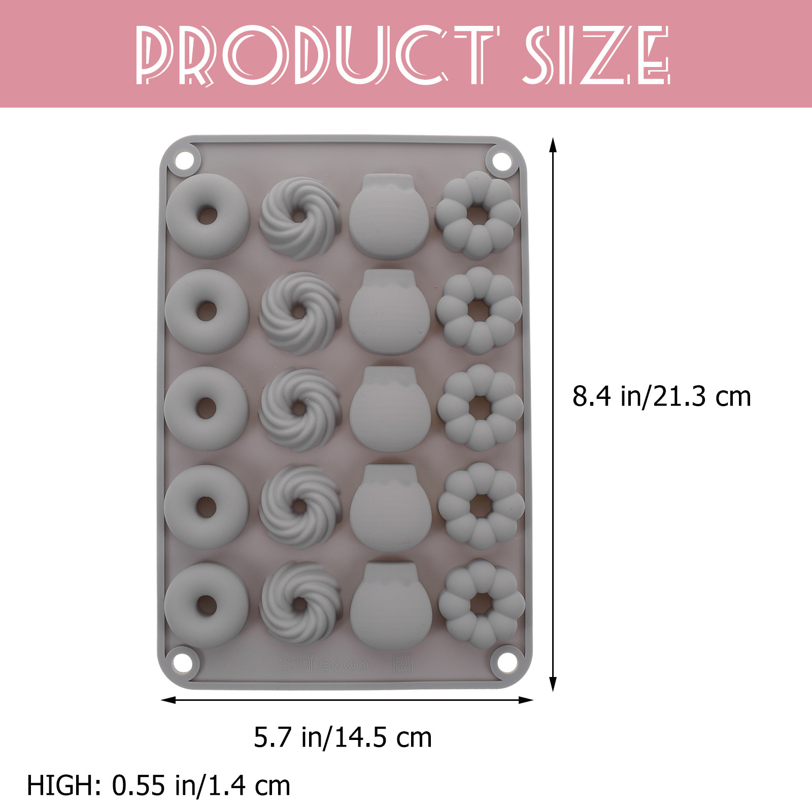 Mini Chocolate Donut Mold Sili - đánh giá và giá Donut Mold Silicone